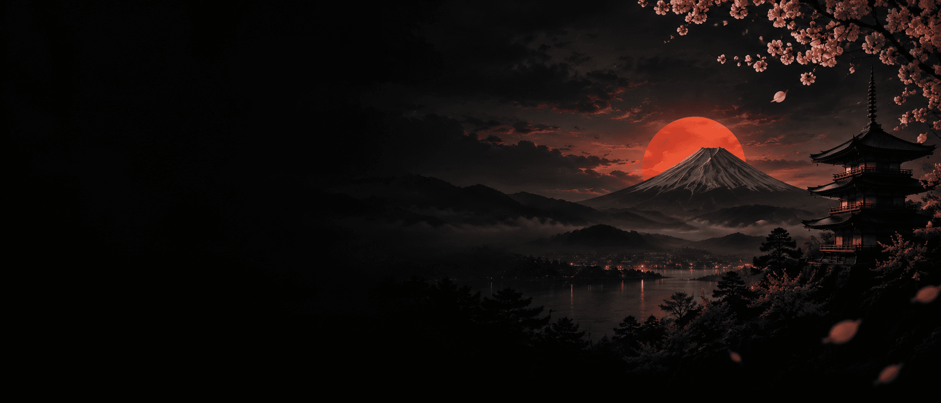 Japanese Landscape Dusk