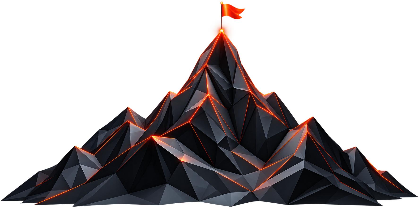Prepare Mountain Peak Illustration