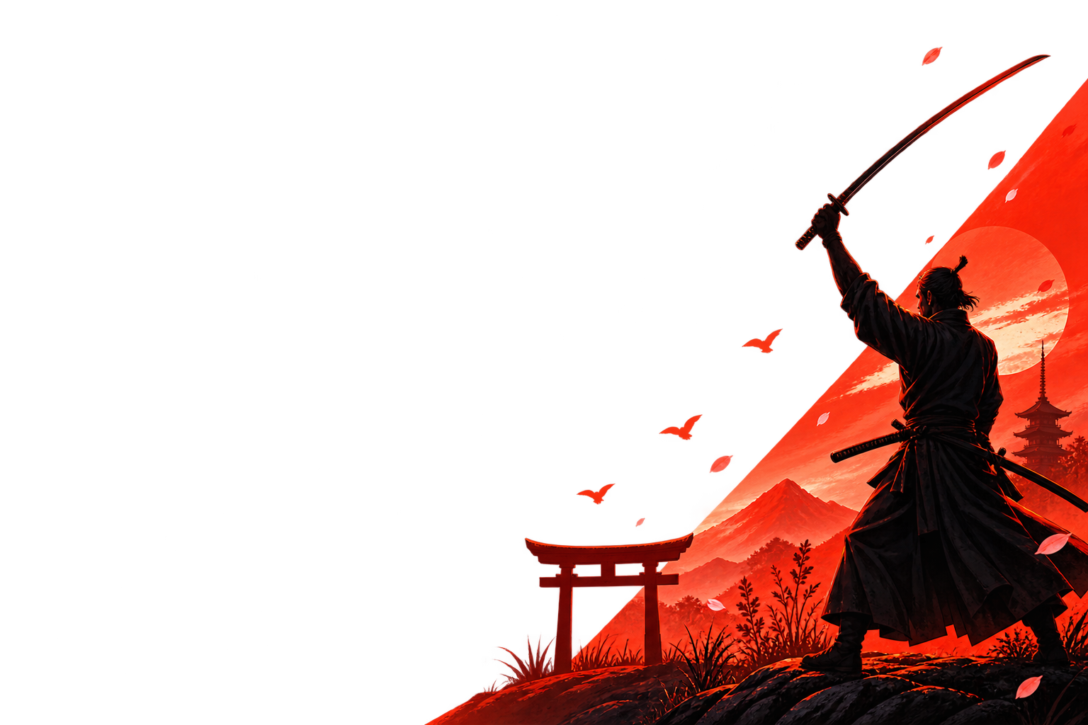 Achieve Samurai Illustration